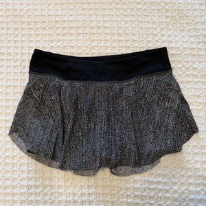 lululemon athletica Black and Gray Skirt